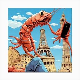 Prawns In Paris Canvas Print