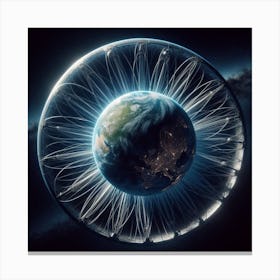 Earth'S Magnetic Field Canvas Print