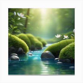 Mossy Forest Canvas Print