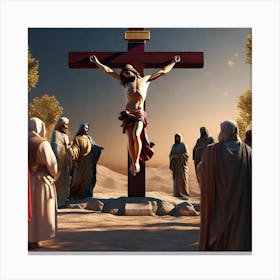 Jesus On The Cross 1 Canvas Print