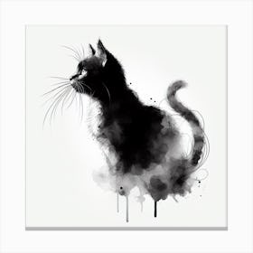 Black Cat 1 Canvas Print