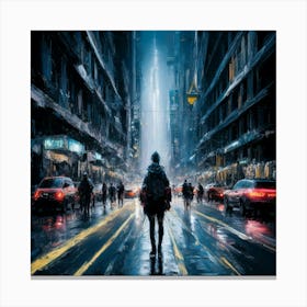 Dark City Canvas Print