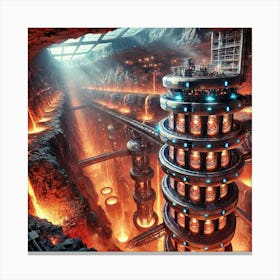 Lava City Tower Canvas Print