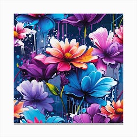Colorful Flowers 31 Canvas Print