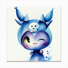 Blue Monster Canvas Print