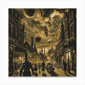 Steampunk City 3 Canvas Print