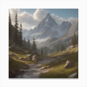 Mountain Landscape 45 Canvas Print