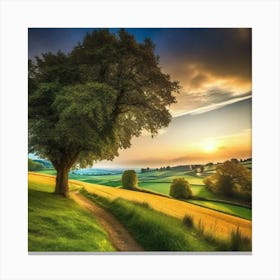Sunset In The Countryside 23 Canvas Print
