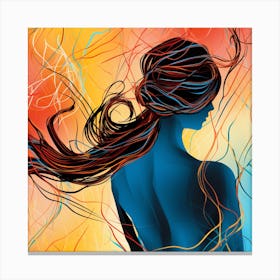 Woman'S Back Canvas Print