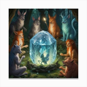 Crystal Of The Forest Canvas Print