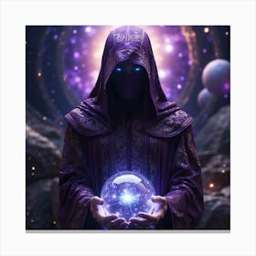 Shaman With Crystal Ball 1 Canvas Print