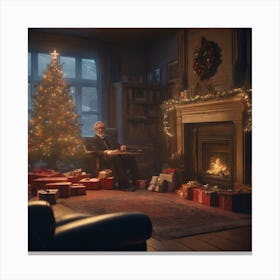 Christmas Ad Canvas Print