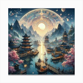 Asian Village Canvas Print