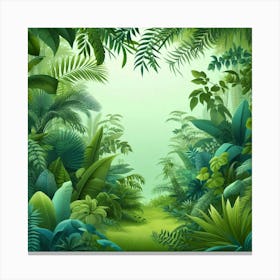 Jungle Background Canvas Print