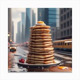 Stack Of Pancakes Canvas Print