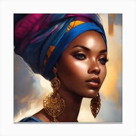 African Beauty Canvas Print