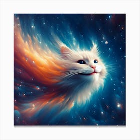 Flying Cat Canvas Print