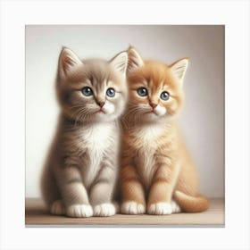 Two Kittens 1 Canvas Print