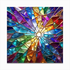 Vitrai Art Broken Glass Effect No Background Stunning Something That Even Doesnt Exist Mythic Canvas Print