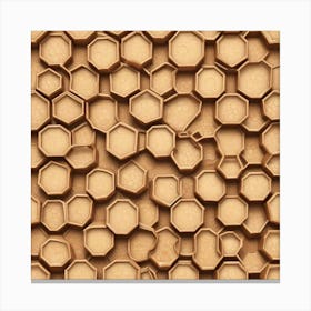 Texture Of Honeycombs Canvas Print