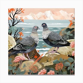 Bird In Nature Pigeon 1 Canvas Print