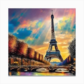 Paris Eiffel Tower 37 Canvas Print