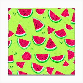 Watermelon Wallpaper Canvas Print