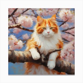 Perching Cat Canvas Print