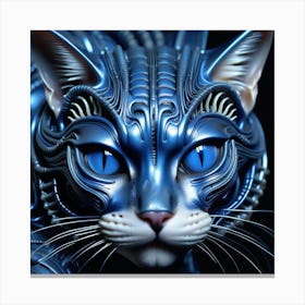 Blue Cat 3 Canvas Print