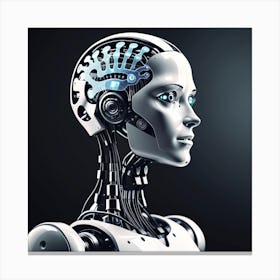 Cyborg Woman 43 Canvas Print