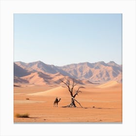 Desert Landscape - Desert Stock Videos & Royalty-Free Footage 2 Canvas Print