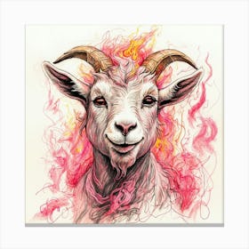 Goat Art 2 Canvas Print