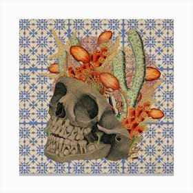 Coral Skull6 Canvas Print