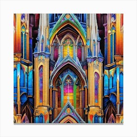 Stained Glass Window 8 Canvas Print