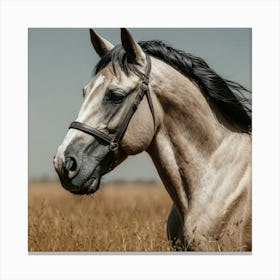 Horse In The Field Canvas Print