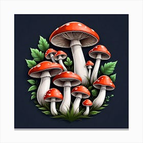 Mushroom Fungi Canvas Print