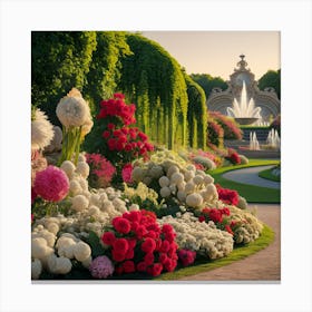 Flower Garden Madrid (4) Canvas Print