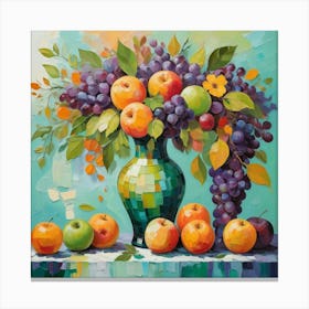 Fruit In A Vase Canvas Print