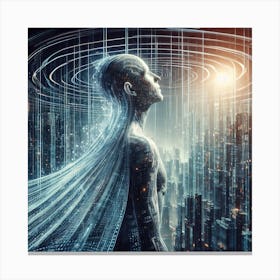 Futuristic Man Canvas Print