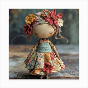 Lila Doll Canvas Print