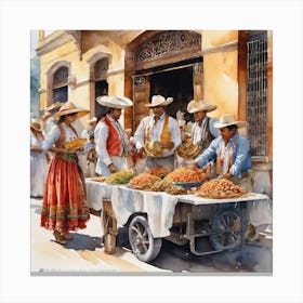 Mexican Market 1 Canvas Print