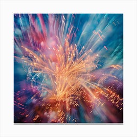 Fireworks In The Sky 2 Canvas Print