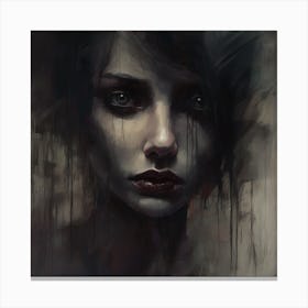 Dark Face Canvas Print