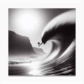 A man surfing 2 Canvas Print