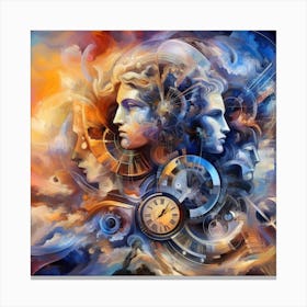 Time And Space 1 Canvas Print