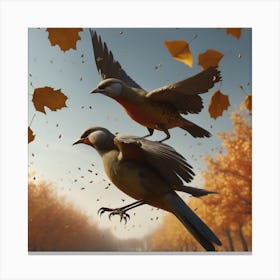 Birds In Flight 11 Canvas Print