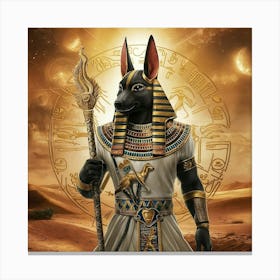 Egyptian ANUBIS 1 Canvas Print