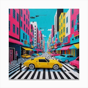 City Of Cars Canvas Print