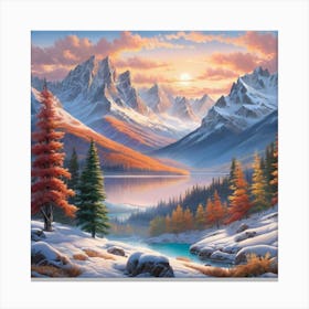 Winter Landscape 1 Canvas Print