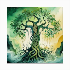 Leonardo Phoenix 10 An Intricately Illustrated Celtic Tree Sta 3 Canvas Print